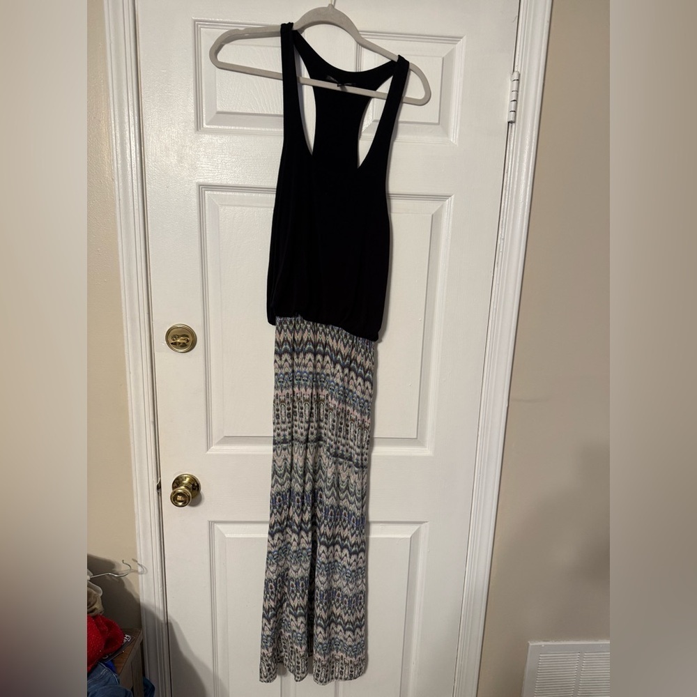 Victoria's Secret Black and Multicolor Maxi Dress